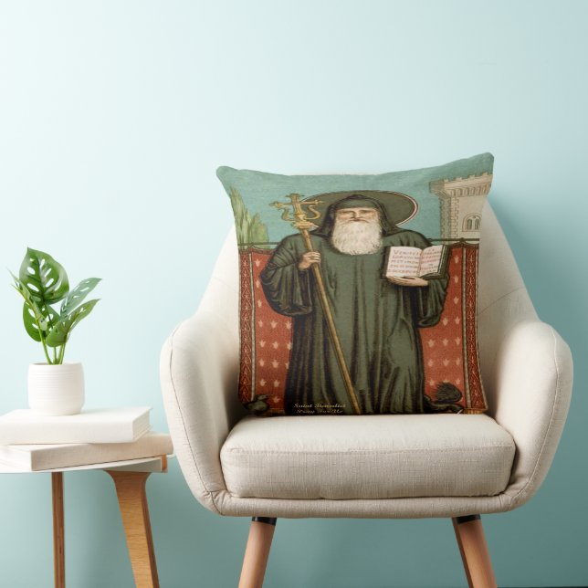 Cojín Decorativo San Benito de Nursia (Silla)