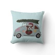 San Bernardo en coche hippie en Navidad