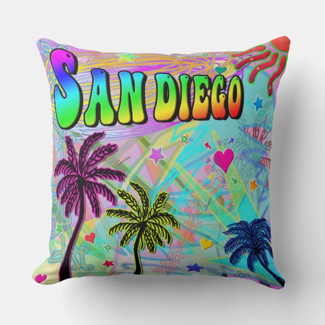 Cojín Decorativo San Diego Vivid Romance Pillow (Anverso)