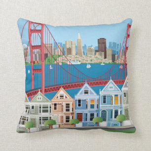 Cojín Decorativo San Francisco, CA el   la ciudad por la bahía