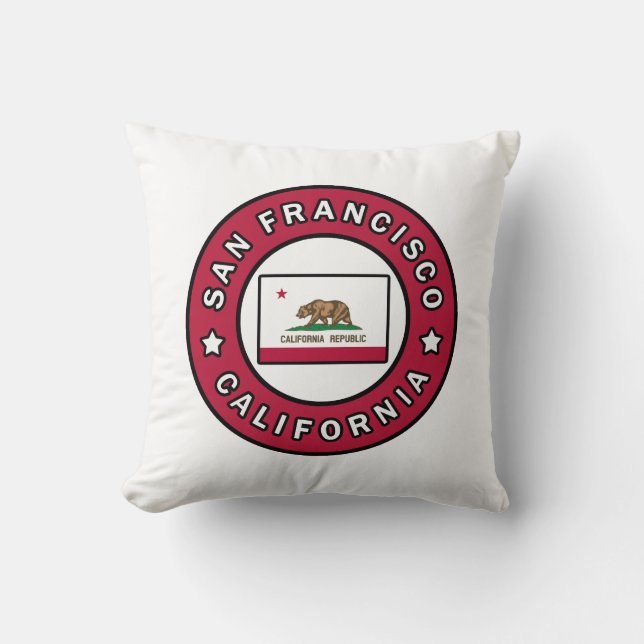Cojín Decorativo San Francisco California (Anverso)