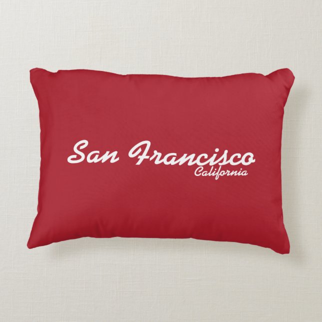Cojín Decorativo San Francisco, California Pillow (Reverso)