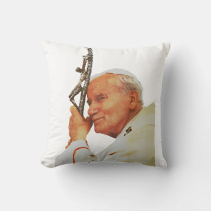 Cojín Decorativo San Juan Pablo II El Gran Comunicador Arte Fino