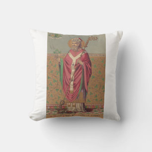 Cojín Decorativo San Patricio de Irlanda Arte Céltico Sagrado