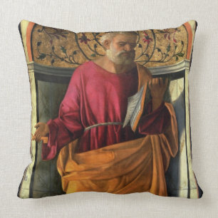 Cojín Decorativo San Pedro (tempera en lona)