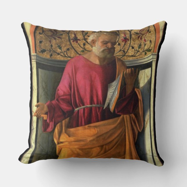 Cojín Decorativo San Pedro (tempera en lona) (Anverso)