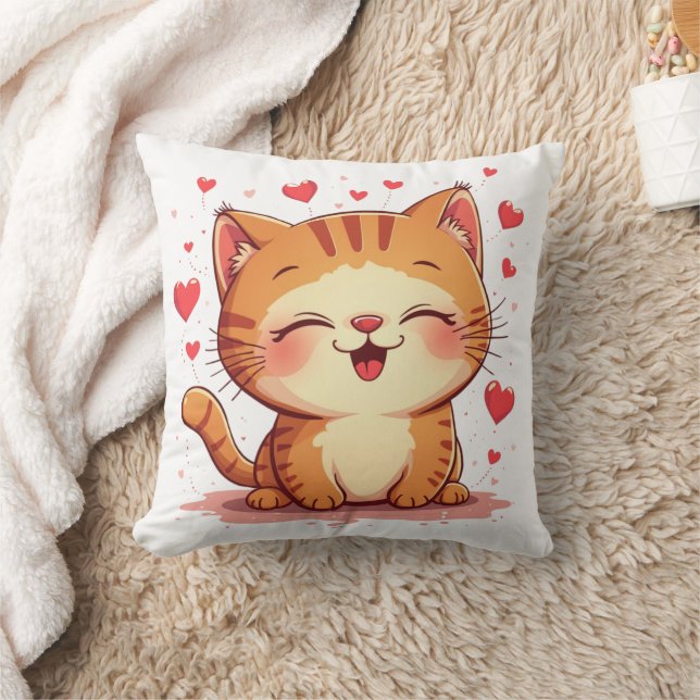 Cojín Decorativo San Valentín de amor para gato Valentín (Manta)