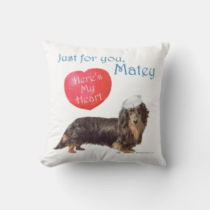 Cojín Decorativo San Valentín de Dachshund
