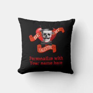 Cojín Decorativo San Valentín gótico romántico o de vapor
