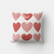 San Valentín lindo amor dulce patrón de corazón ro