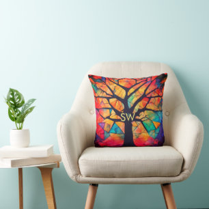 Cojín Decorativo sanación geométrica entrenador de yoga colorido ag