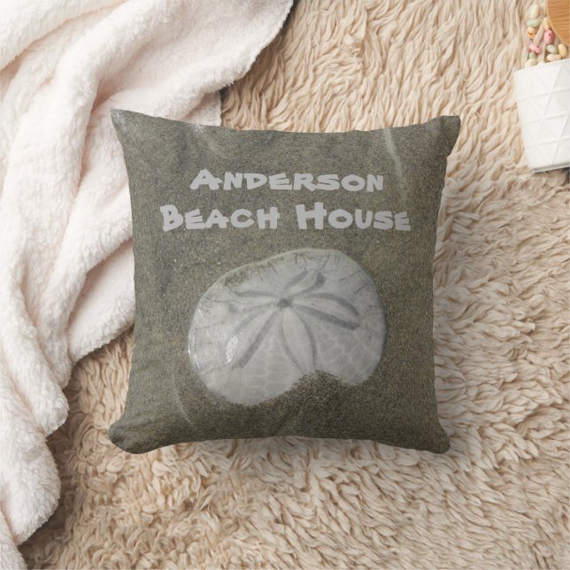 Cojín Decorativo Sand Dollar Photo Coastal Home Beach House House (Manta)