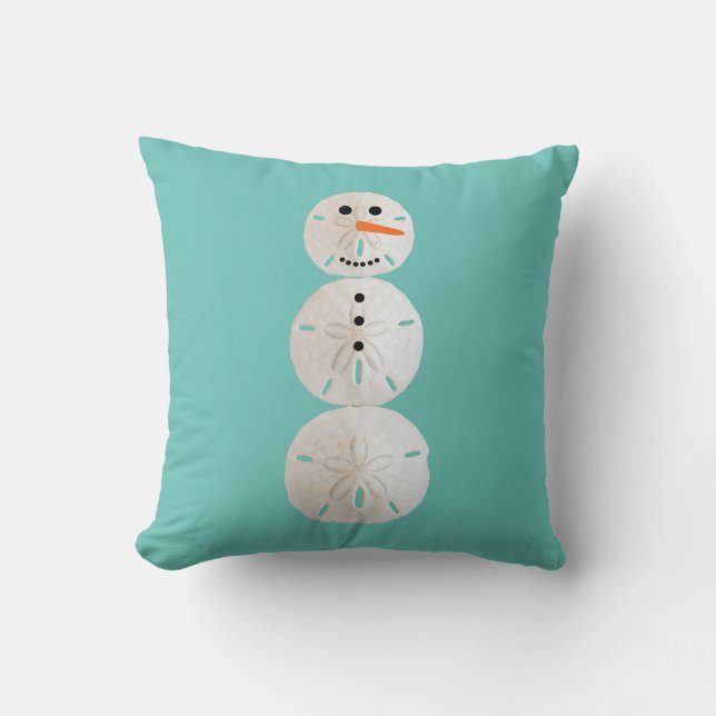 Cojín Decorativo Sand Dollar Snowman (Anverso)