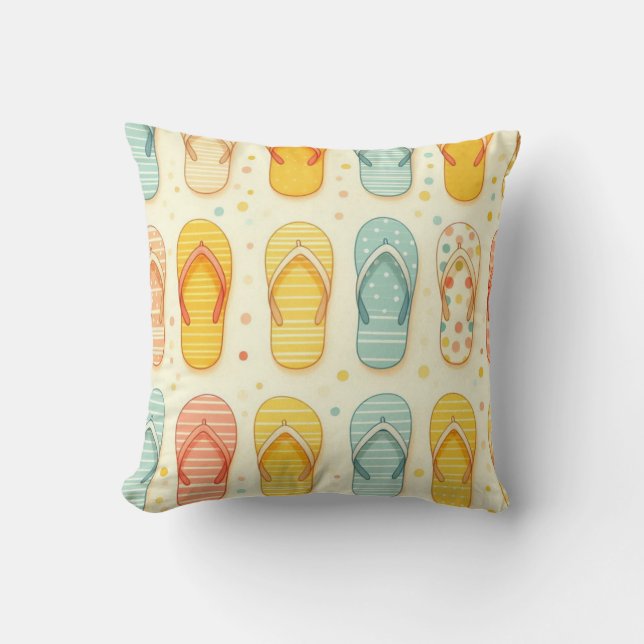 Cojín Decorativo Sandalias llamativas (Anverso)