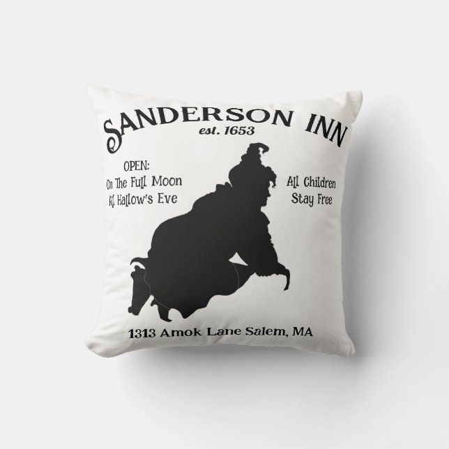 Cojín Decorativo Sanderson Inn Halloween Funny Pillow (Anverso)