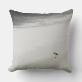 Cojín Decorativo Sandpiper costero en la playa
