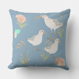 Cojín Decorativo Sandpipers En La Costa Del Mar