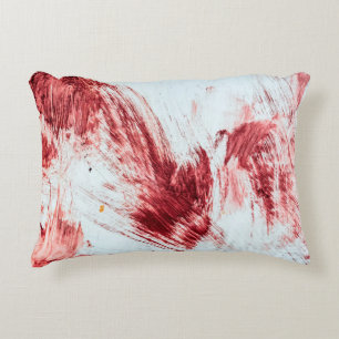 Cojín Decorativo Sangre y marcas sangrientas en una vieja bañera. H