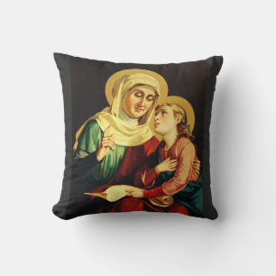 Cojín Decorativo Santa Ana y la Virgen María