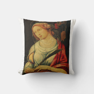 Cojín Decorativo Santa Catalina por Giovanni Battista Bertucci