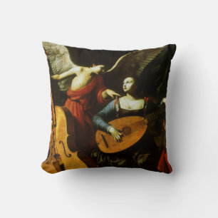 Cojín Decorativo Santa Cecilia y el ángel por Carlo Saraceni