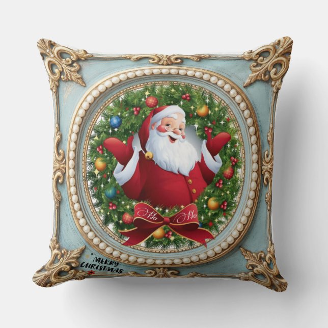 Cojín Decorativo Santa Christmas  (Anverso)