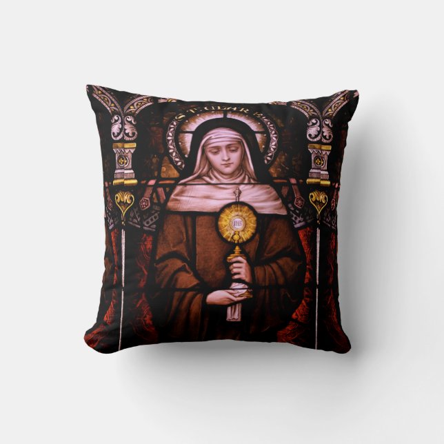 Cojín Decorativo santa clare de assisi (Anverso)