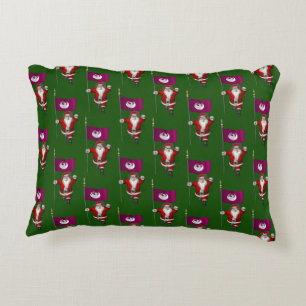 Cojín Decorativo Santa Claus Con Bandera De Fénix