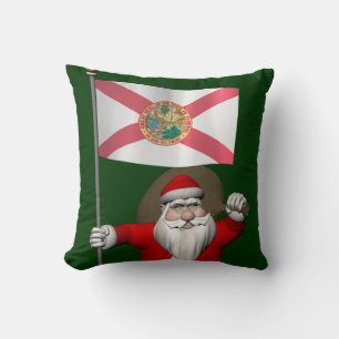 Cojín Decorativo Santa Claus Con El Diseño De Florida
