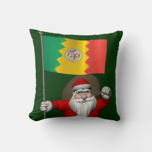 Cojín Decorativo Santa Claus Con El Fin De Los Ángeles