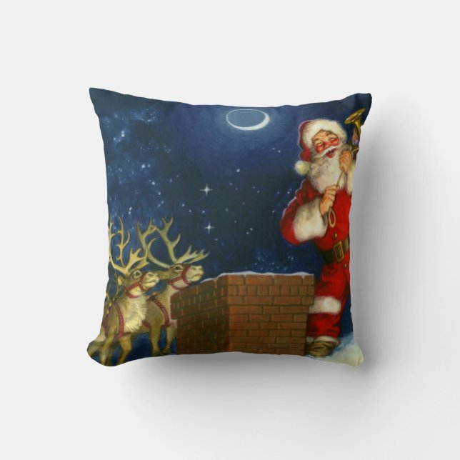 Cojín Decorativo Santa Claus on the roof (Anverso)