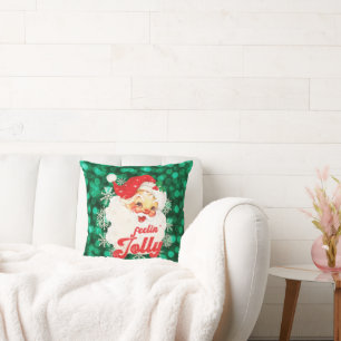 Cojín Decorativo Santa Claus siente a los Navidades alegres decorac
