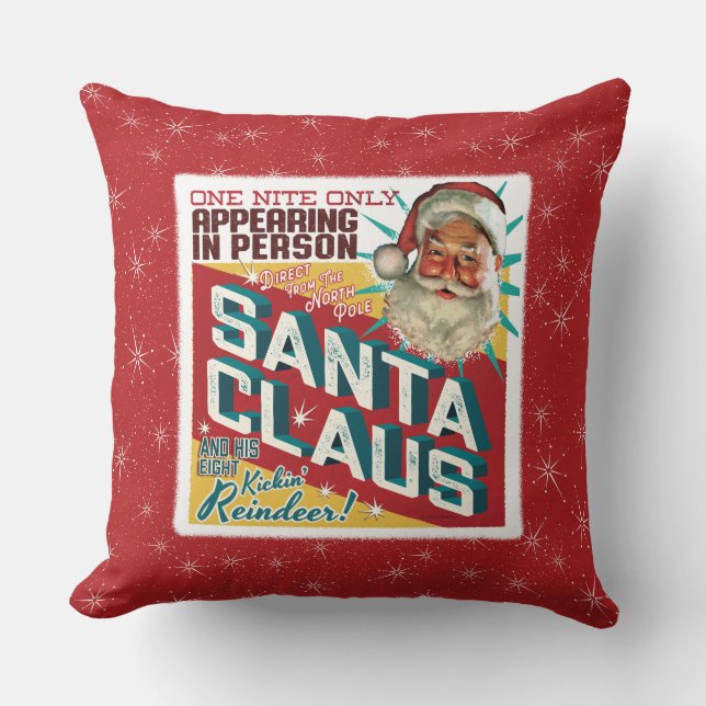 Cojín Decorativo Santa Claus sólo una noche (Anverso)