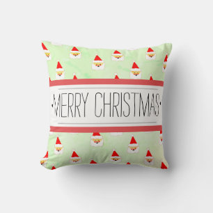 Cojín Decorativo Santa Claus Vintage Navidades Alegres Personalizad
