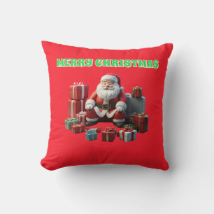 Cojín Decorativo Santa Cláusula con regalos