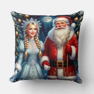 Cojín Decorativo 🎅 Santa Cute Navidad Nevado ❄️