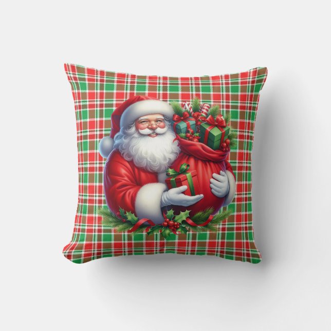 Cojín Decorativo Santa de Navidad (Anverso)