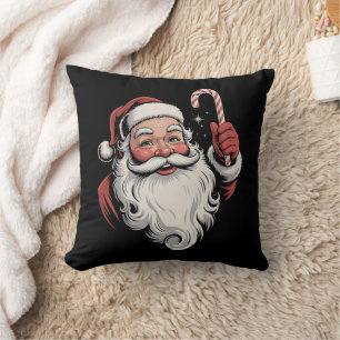 Cojín Decorativo Santa de Navidad Regalo Retro Antiguo