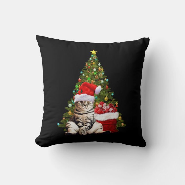 Cojín Decorativo Santa Gato (Anverso)