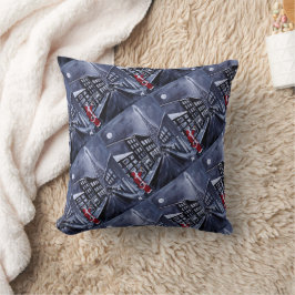 Cojín Decorativo Santa in Paris Painting by Alfred Fox