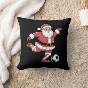 Cojín Decorativo Santa Juega Fútbol Navidad Deportes