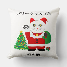 Cojín Decorativo Santa Maneki Neko