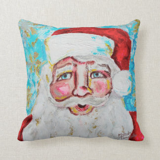 Cojín Decorativo Santa moderna de 16" x 16"