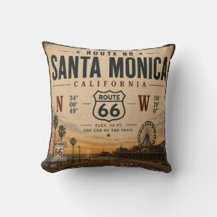 Cojín Decorativo Santa Mónica Ruta 66 Sofá Escape