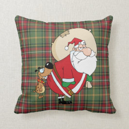 Cojín Decorativo santa mordiente de perro