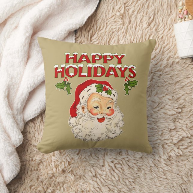 Cojín Decorativo Santa No 2 Happy Holidays (Manta)