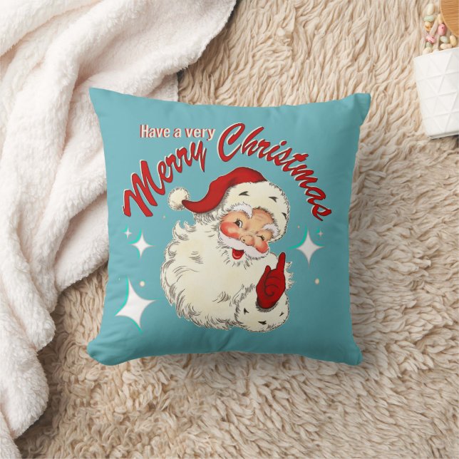 Cojín Decorativo Santa No 4 Feliz Navidad (Manta)