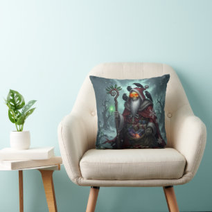 Cojín Decorativo Santa Oscura de las sombras - Esqueleto de Navidad