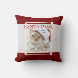 Cojín Decorativo Santa Paws Viene A Los Navidades De La Ciudad