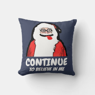 Cojín Decorativo Santa riendo, diseño del humor